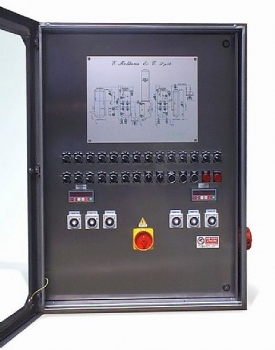 PLC con SINOTTICO in custodia INOX