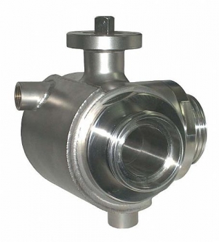 Valve with DIN connections and Heating Jacket