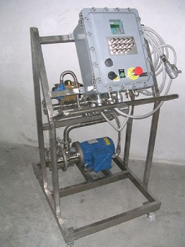 Trailer-mounted group for dangerous areas